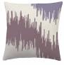Judy Ross Textiles Hand-Embroidered Chain Stitch IKAT BANDS Throw Pillow cream/syren/mauve/ice